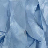 17FT Dusty Blue Curly Willow Taffeta Table Skirt