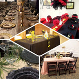 Elegant table settings for various events with decorative elements.
