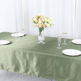 60"x102" Dusty Sage Green Smooth Satin Rectangular Tablecloth