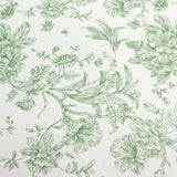 Polyester 90x156inch Rectangle Tablecloth White - Seamless Dusty Sage Green French Toile#whtbkgd