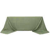 90x156inch Eucalyptus Sage Green 220 GSM Seamless Premium Polyester Rectangular Tablecloth