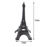 6inch Black Metal Eiffel Tower Table Centerpiece, Decorative Cake Topper