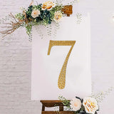 8inch Gold Decorative Rhinestone Number Stickers DIY Crafts - 7