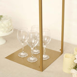 48inch Tall Gold Adjustable Over The Table Metal Flower Arch Frame Stand