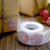 500PCS|1.5inch Round Baby Shower Stickers Roll, Envelope Seals DIY Floral Stickers-Love & Oh Baby