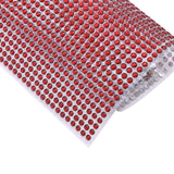 21x11inch Red Self Adhesive Rhinestone Diamond Sticker Wrap Sheets, DIY Craft Gem Stickers