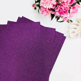 10 Pack | Purple Self-Adhesive Glitter DIY Craft Foam Sheets - 12x10inch