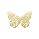 10 Pack Metallic Gold Foil Large 3D Butterfly Wall Sticker Butterfly Paper Charger Placemat 9x14inch