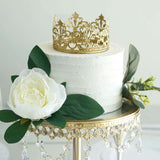 2inch Matte Gold Metal Princess Crown Cake Topper, Wedding Cake Decor