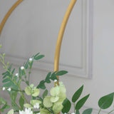 7ft Gold Metal Wedding Arch Chiara Backdrop Stand Floral Display Frame With Round Top