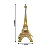 10inch Gold Metal Eiffel Tower Table Centerpiece, Decorative Cake Topper