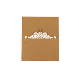 50-Pack Gold Place Cards with Laser Cut Crown Design