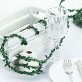 18ft | Mini Green Artificial Leaf Garland, Greenery With Flexible Vine