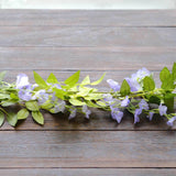 2 Pack 6ft Lavender Lilac Artificial Wisteria Flower Garland Hanging Vines