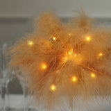 15inch LED Natural Feather Table Lamp Wedding Centerpiece