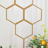 6ft Gold Metal Honeycomb Wedding Flower Frame Backdrop Stand