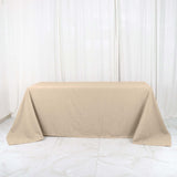 90x132inch Nude Polyester Rectangular Tablecloth