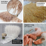 39" White Real Ostrich Feather Fringe Trims With Satin Ribbon Tape