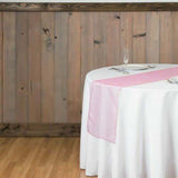 Table Runner Organza - Pink