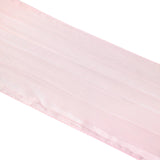 5 Pack | 6inch x 106inch Accordion Crinkle Taffeta Chair Sashes - Blush | Rose Gold