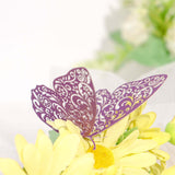 12 Pack | 3D Purple Butterfly Wall Decals DIY Removable Mural Stickers Cake Decorations