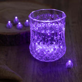 50 Pack Purple Round Mini LED Balls, Waterproof Battery Operated Balloon Lights