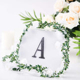 4inch Black Decorative Rhinestone Alphabet Letter Stickers DIY Crafts - A