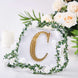 6inch Gold Decorative Rhinestone Alphabet Letter Stickers DIY Crafts - C