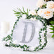 6 inch Silver Decorative Rhinestone Alphabet Letter Stickers DIY Crafts - D