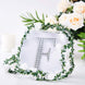 6 inch Silver Decorative Rhinestone Alphabet Letter Stickers DIY Crafts - F