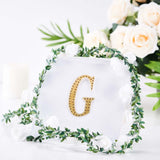 4inch Gold Decorative Rhinestone Alphabet Letter Stickers DIY Crafts - G