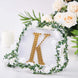 6 Inch Gold Decorative Rhinestone Alphabet Letter Stickers DIY Crafts - K