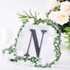 6 inch Black Decorative Rhinestone Alphabet Letter Stickers DIY Crafts - N