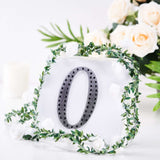 6 inch Black Decorative Rhinestone Alphabet Letter Stickers DIY Crafts - O