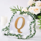 6 inch Gold Decorative Rhinestone Alphabet Letter Stickers DIY Crafts - Q