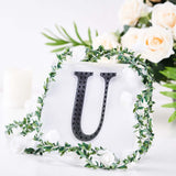 6 inch Black Decorative Rhinestone Alphabet Letter Stickers DIY Crafts - U