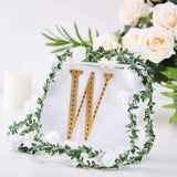 6 inch Gold Decorative Rhinestone Alphabet Letter Stickers DIY Crafts - W