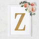 8inch Gold Decorative Rhinestone Alphabet Letter Stickers DIY Crafts - Z