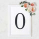 8 inch Black Decorative Rhinestone Number Stickers DIY Crafts - 0