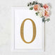 8 Inch | Gold Decorative Rhinestone Number Stickers DIY Crafts - 0