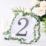 6inch Black Decorative Rhinestone Number Stickers DIY Crafts - 2