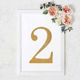 8 Inch | Gold Decorative Rhinestone Number Stickers DIY Crafts - 2