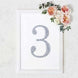 8 Inch Silver Decorative Rhinestone Number Stickers DIY Crafts - 3