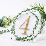 6inch Gold Decorative Rhinestone Number Stickers DIY Crafts - 4