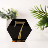 4inch Gold Decorative Rhinestone Number Stickers DIY Crafts - 7