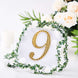 6 inch Gold Decorative Rhinestone Number Stickers DIY Crafts - 9