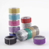 3ft Champagne Stick-On Rhinestone Tape, DIY Self Adhesive Diamond Gemstone Stickers