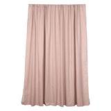 10ft Dusty Rose Dual Layered Sheer Chiffon Polyester Backdrop Curtain With Rod Pockets
