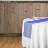 Table Runner Organza - Royal Blue