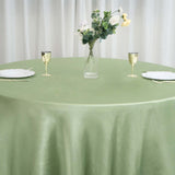 108" Sage Green Satin Round Tablecloth